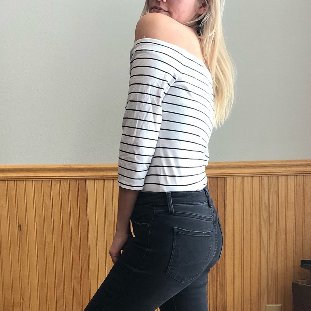 Express Striped Bodysuit - Picture 6 of 11